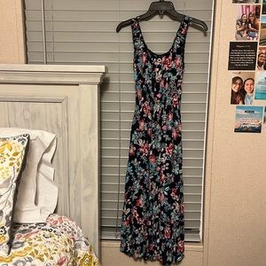 Used navy blue Lapis midi dress, size S